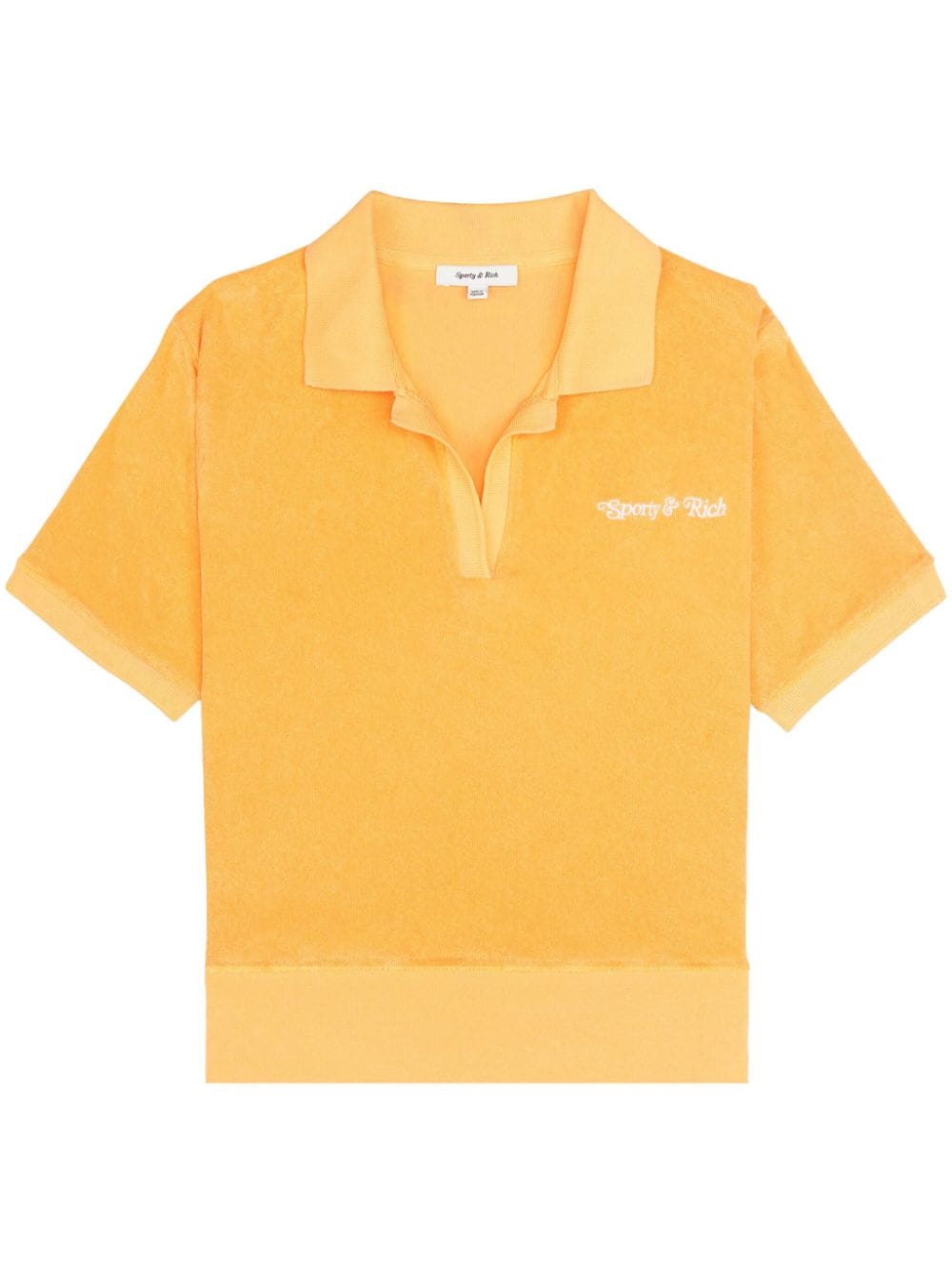 Sporty & Rich Poloshirt aus Frottee - Orange von Sporty & Rich