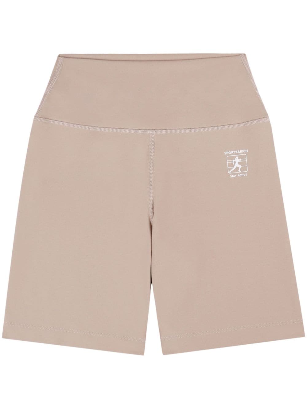 Sporty & Rich Runner Box Radlerhose - Nude von Sporty & Rich