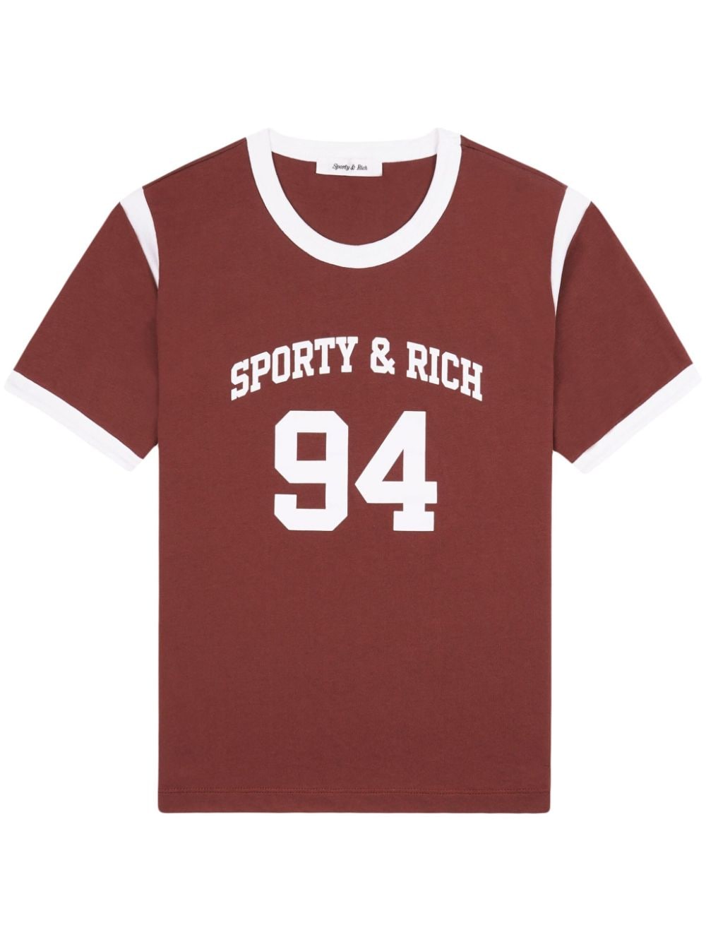 Sporty & Rich SR 94 Sports T-Shirt - Rot von Sporty & Rich