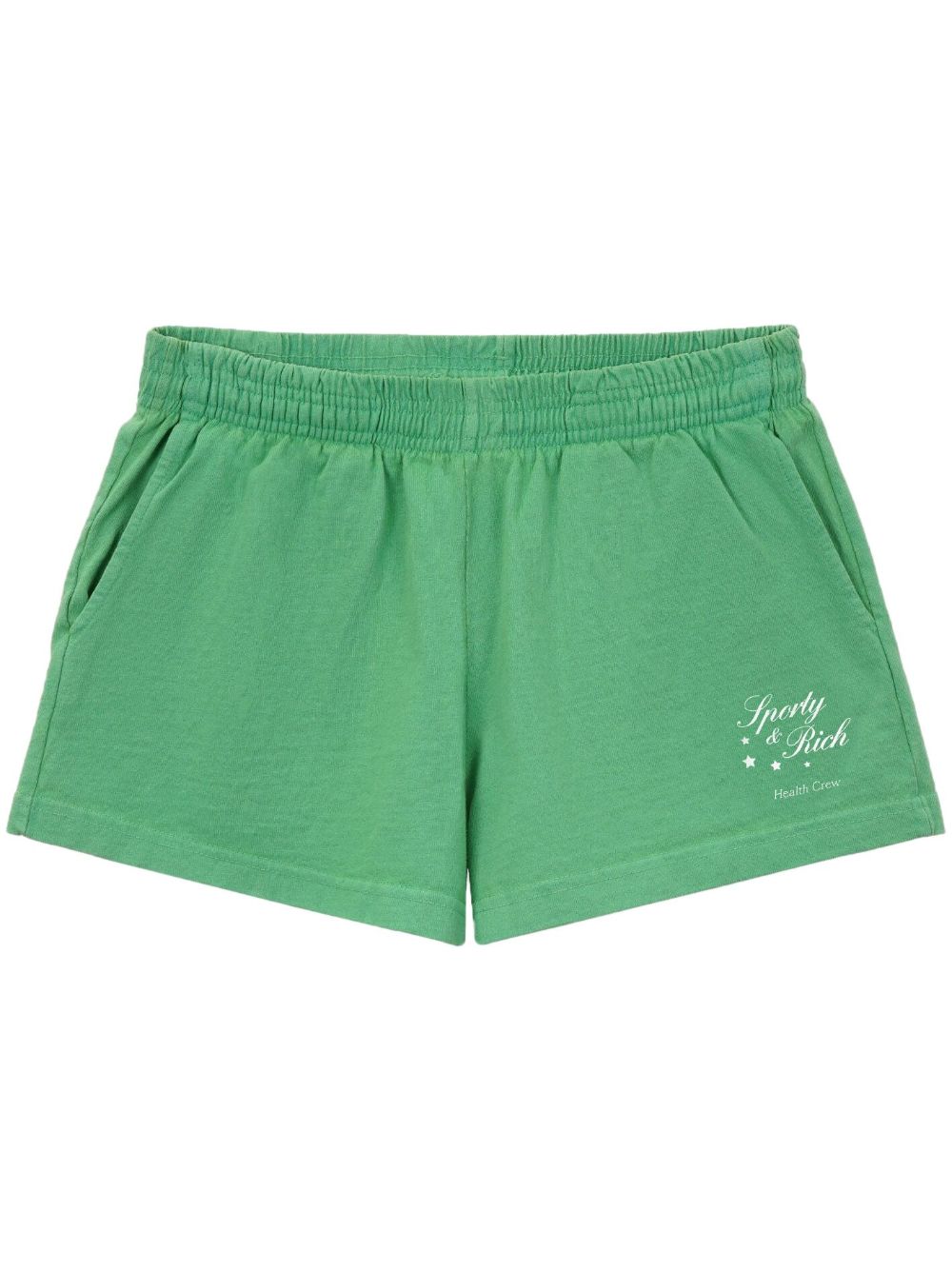 Sporty & Rich Stars Health Crew Disco Shorts - Grün von Sporty & Rich