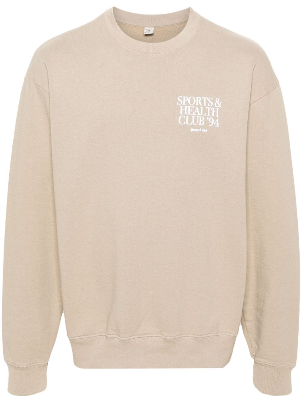 Sporty & Rich Sweatshirt mit Logo-Print - Nude von Sporty & Rich