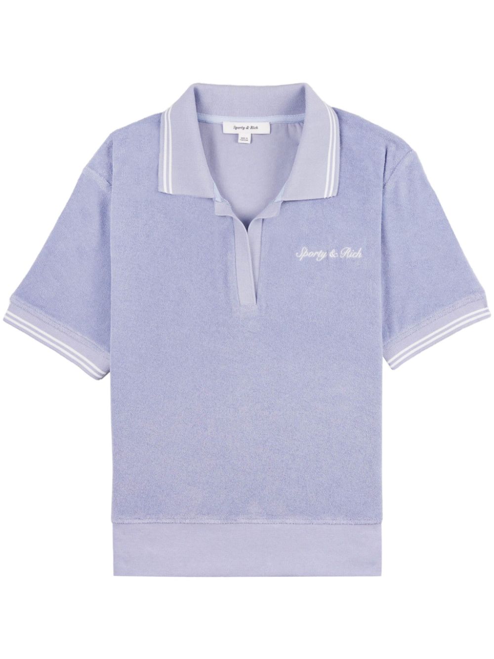 Sporty & Rich Syracuse Poloshirt - Violett von Sporty & Rich