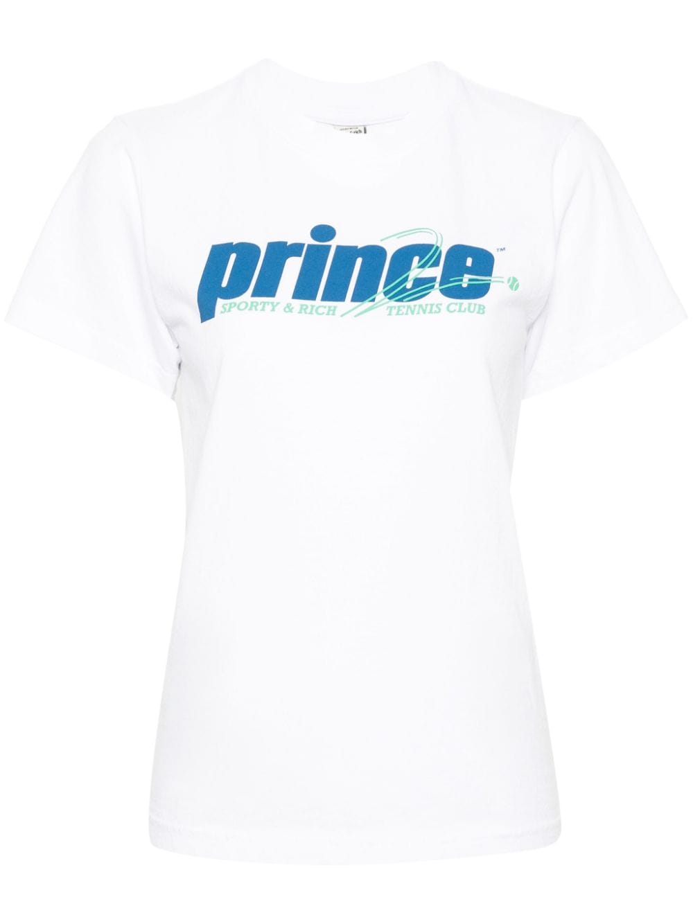 Sporty & Rich T-Shirt mit Logo-Print - Weiß von Sporty & Rich