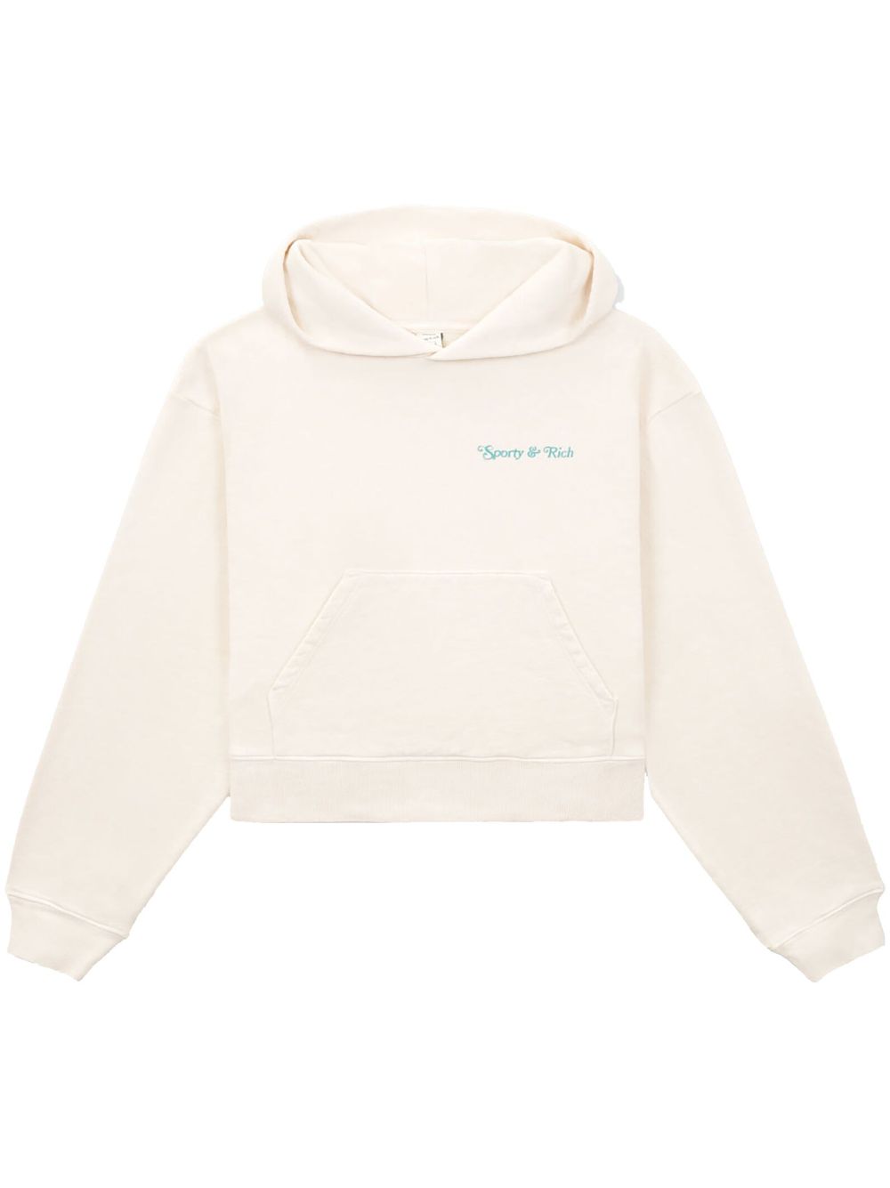 Sporty & Rich Hoodie mit "Tennis Club"-Print - Nude von Sporty & Rich