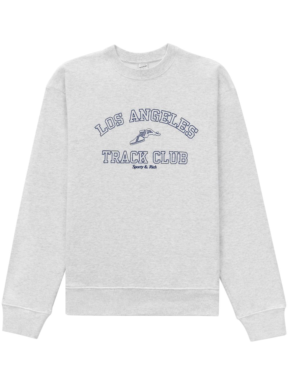 Sporty & Rich Sweatshirt mit "Track Club"-Print - Grau von Sporty & Rich