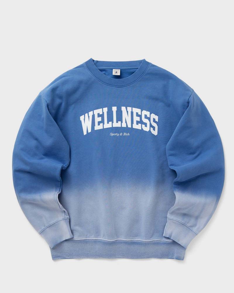 Sporty & Rich Wellness Ivy Crewneck Dip Dye men Sweatshirts blue in Größe:M von Sporty & Rich