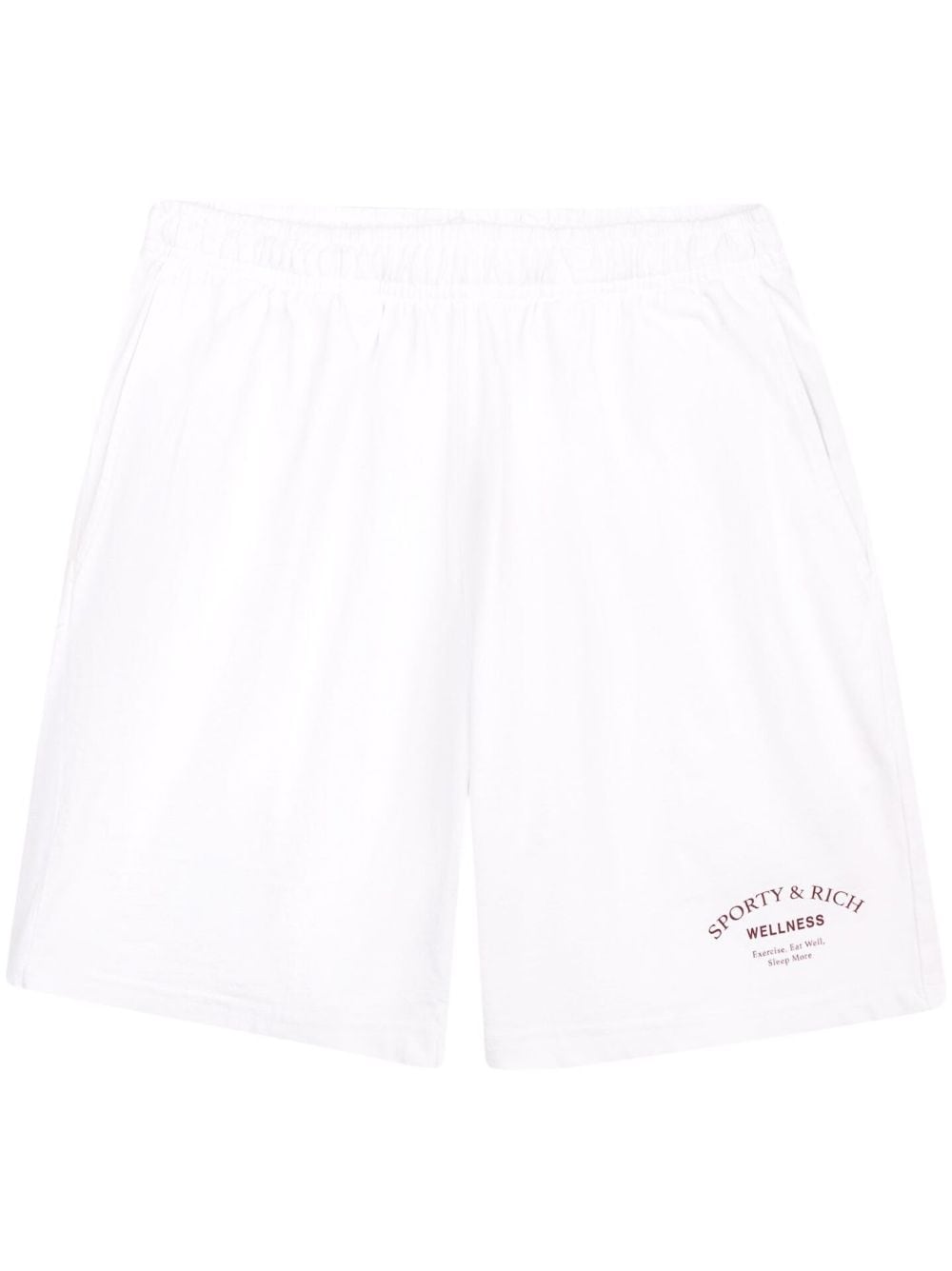 Sporty & Rich Wellness Studio Shorts - Weiß von Sporty & Rich