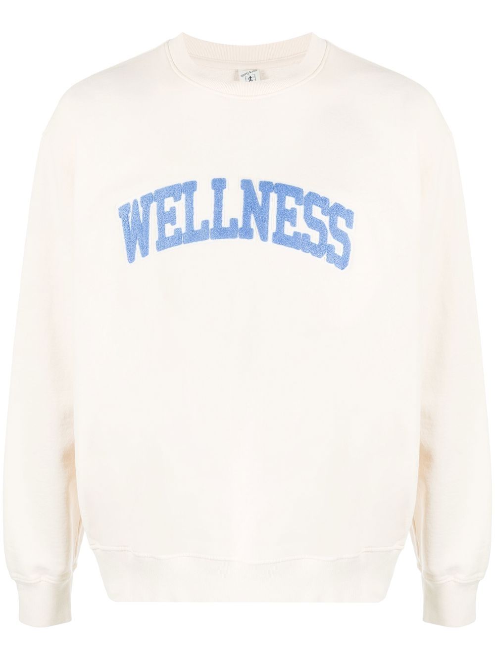 Sporty & Rich Sweatshirt mit "Wellness"-Applikation - Nude von Sporty & Rich