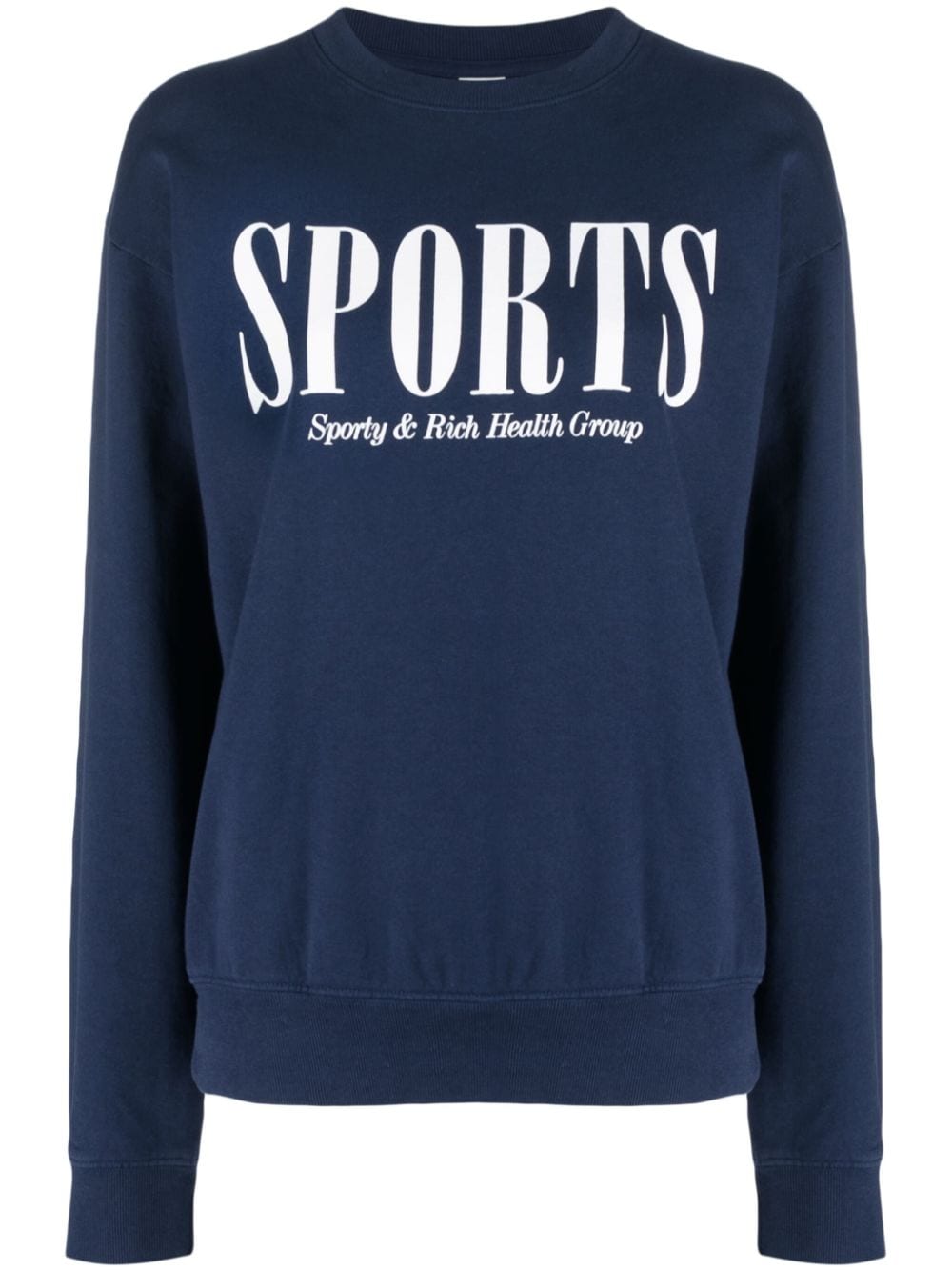 Sporty & Rich Sweatshirt mit grafischem Print - Blau von Sporty & Rich