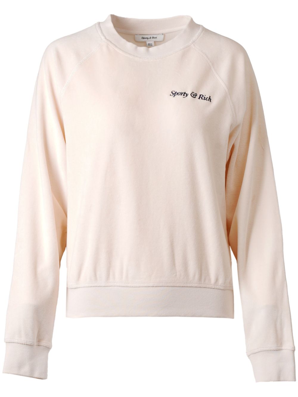 Sporty & Rich Sweatshirt mit Logo-Stickerei - Weiß von Sporty & Rich