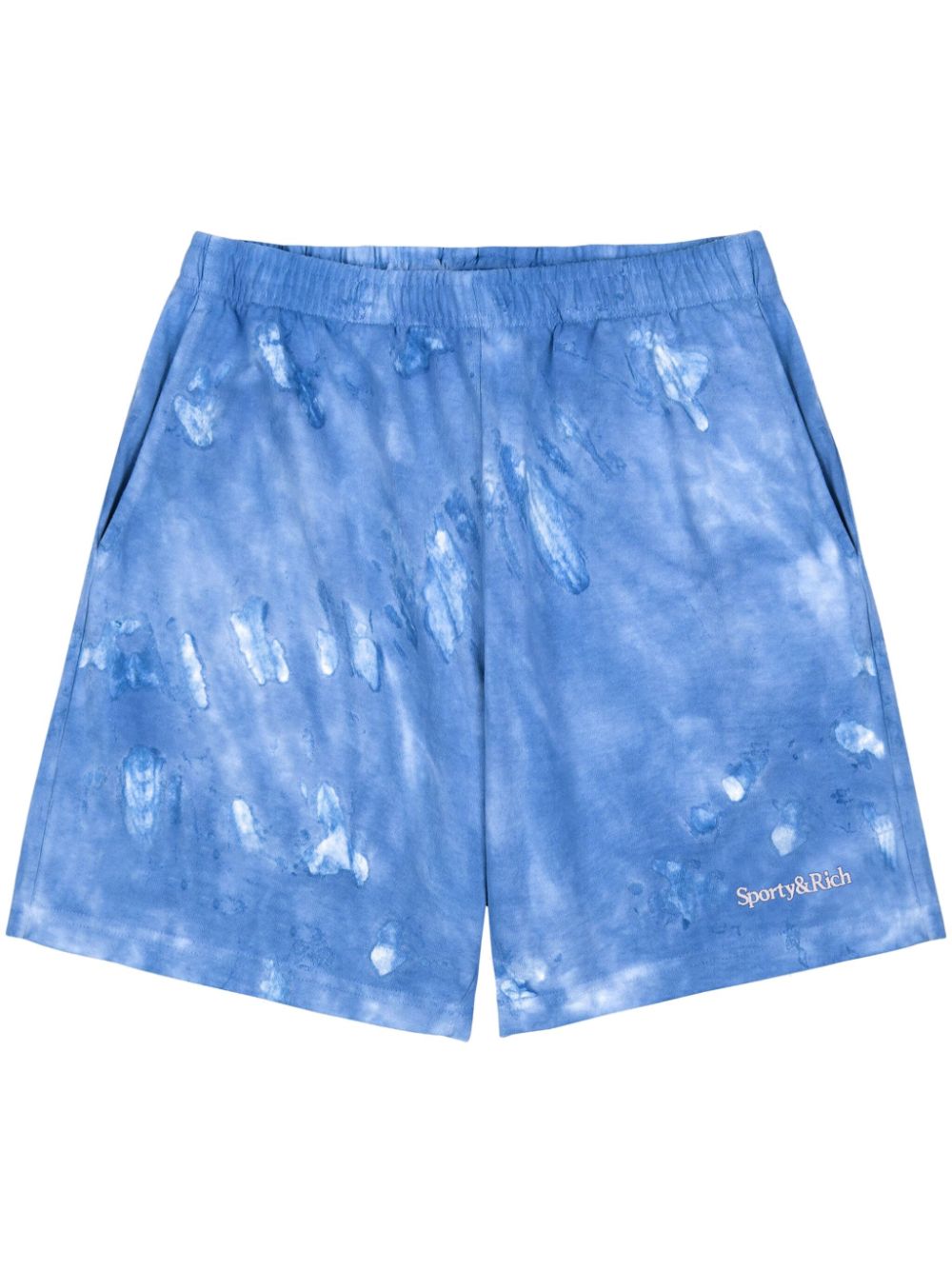 Sporty & Rich Joggingshorts mit Logo-Stickerei - Blau von Sporty & Rich