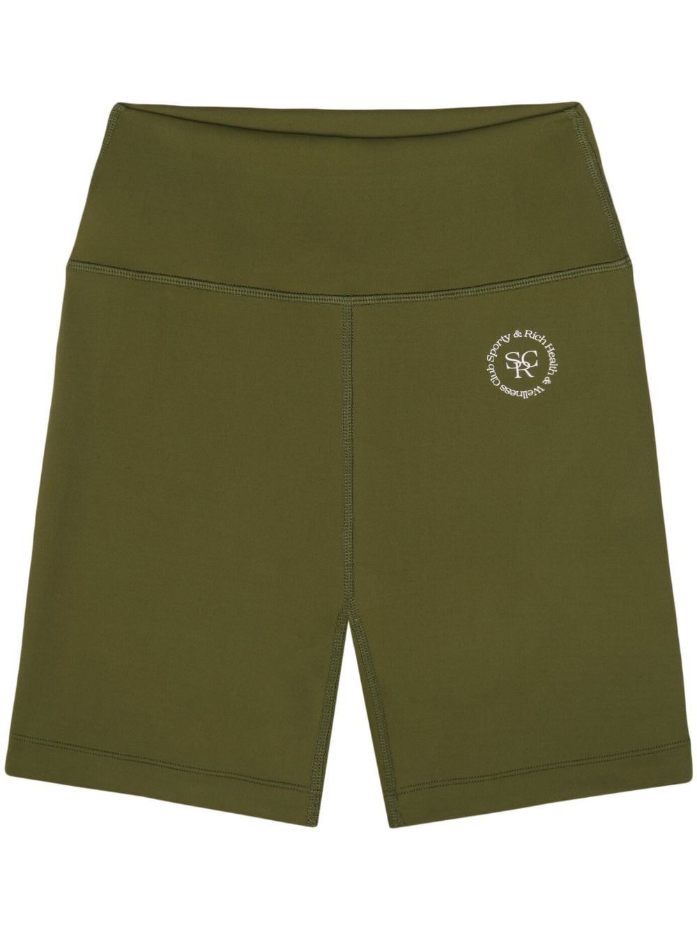 Sporty & Rich Radlerhose mit Logo-Print - Grün von Sporty & Rich