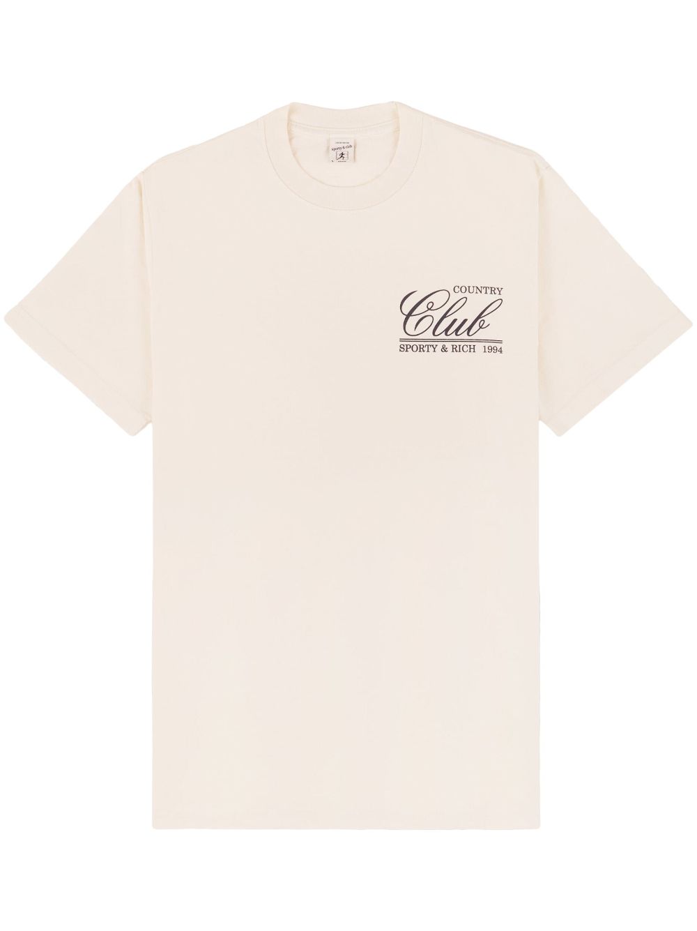 Sporty & Rich T-Shirt mit Logo-Print - Nude von Sporty & Rich