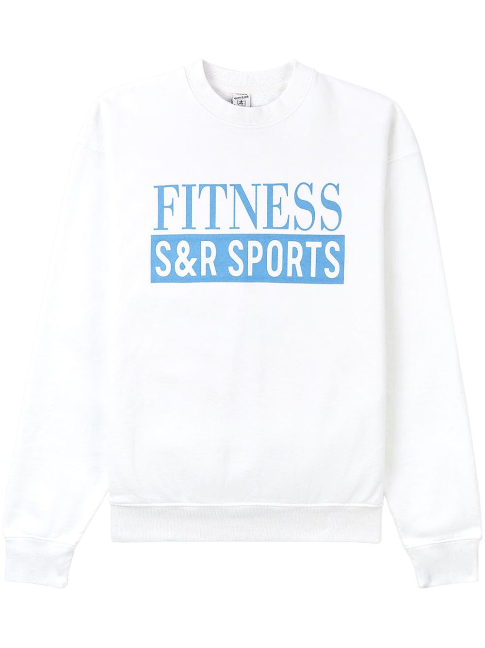 Sporty & Rich Sweatshirt mit Logo-Print - Weiß von Sporty & Rich