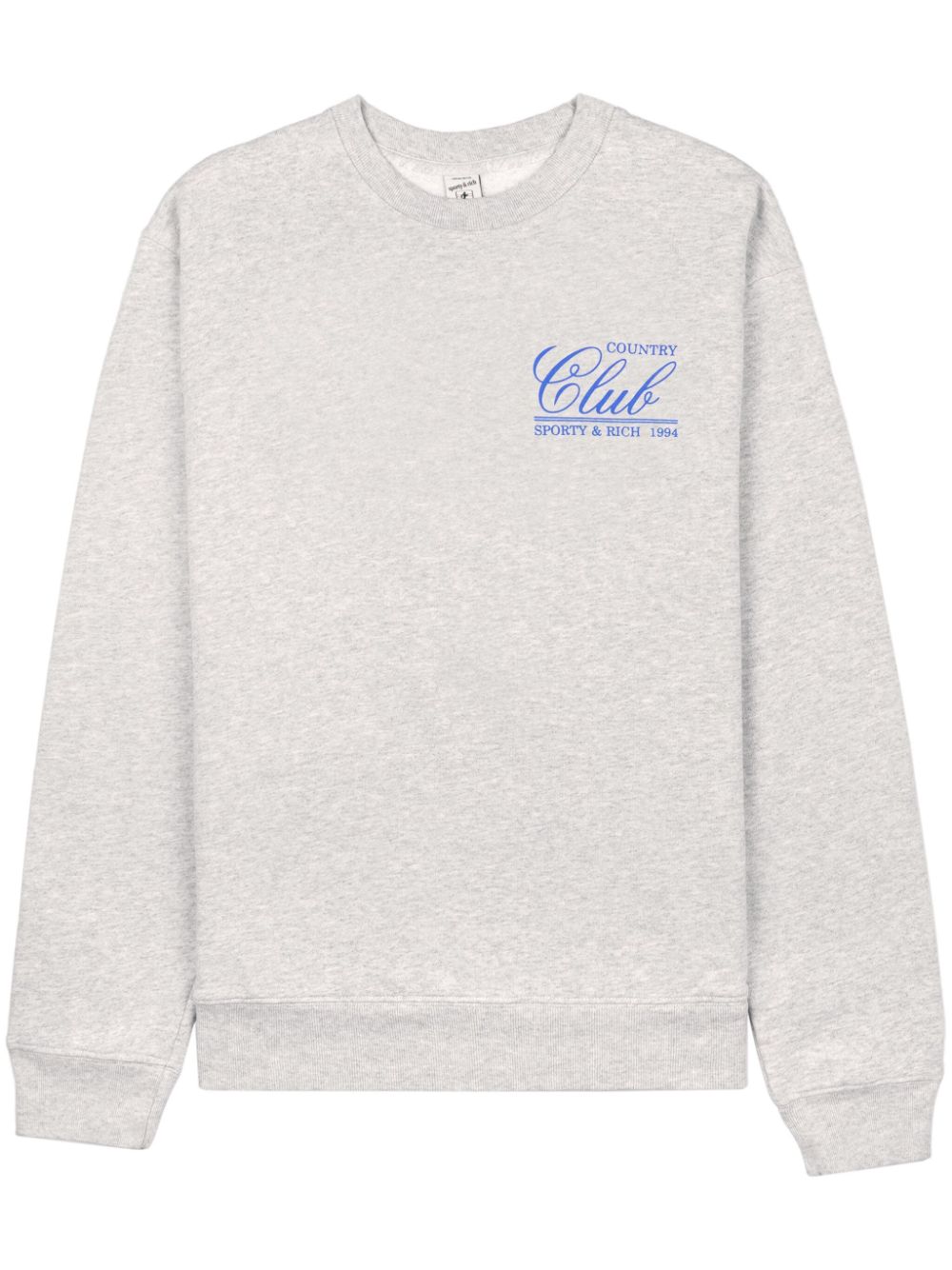 Sporty & Rich Sweatshirt mit Logo-Print - Grau von Sporty & Rich