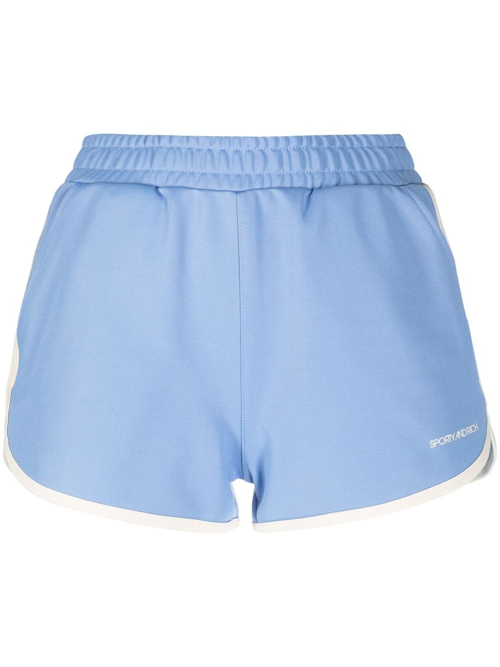 Sporty & Rich Shorts mit Logo-Print - Blau von Sporty & Rich