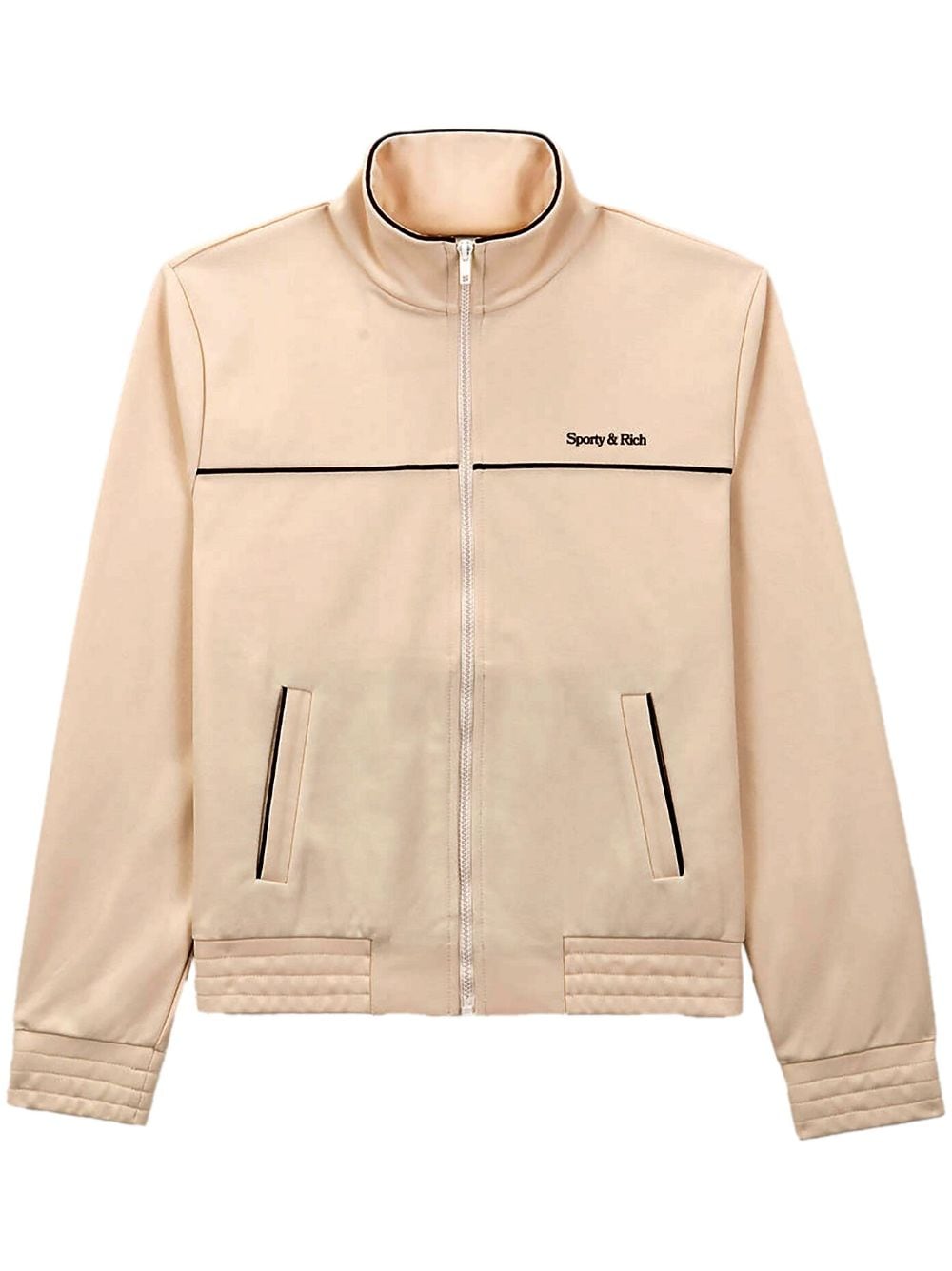 Sporty & Rich Sportjacke mit Logo-Print - Nude von Sporty & Rich