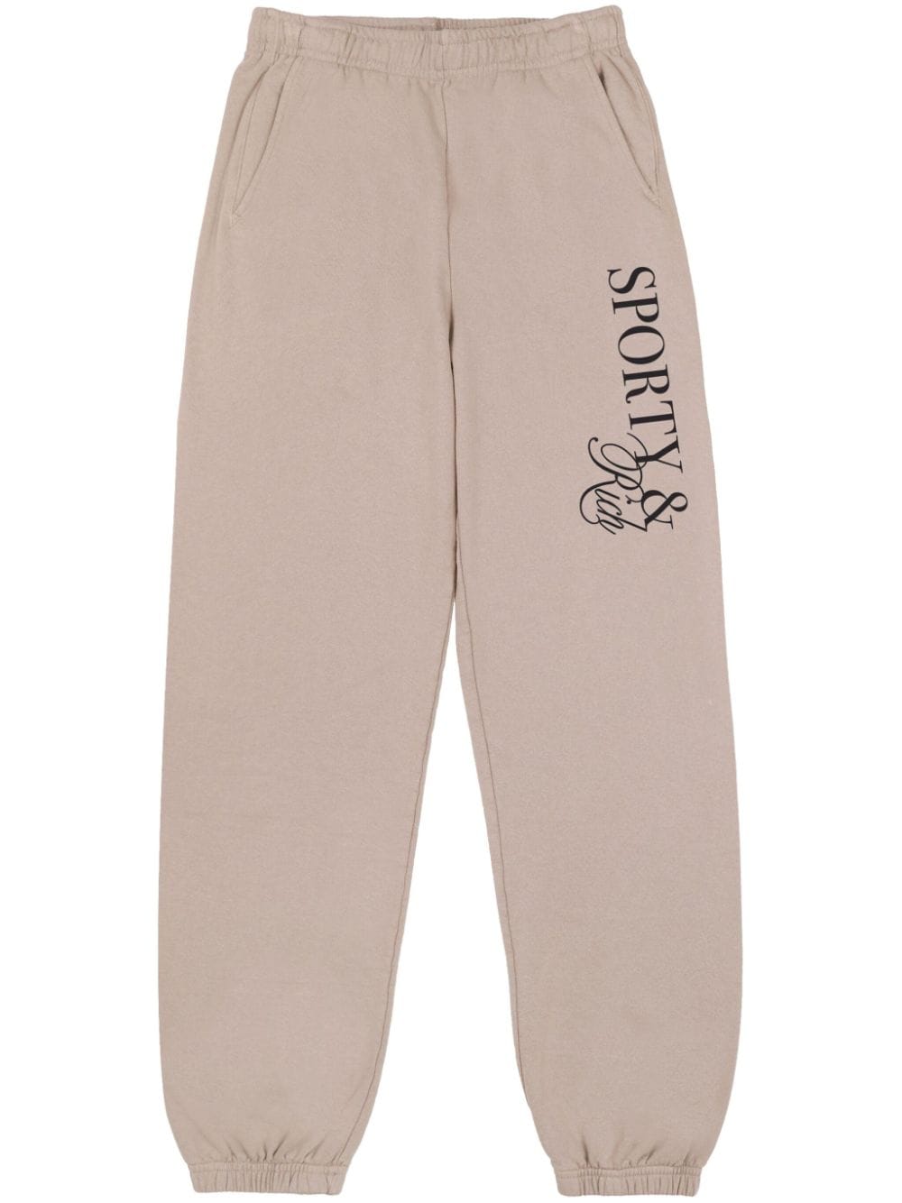 Sporty & Rich Jogginghose mit Logo-Print - Grau von Sporty & Rich