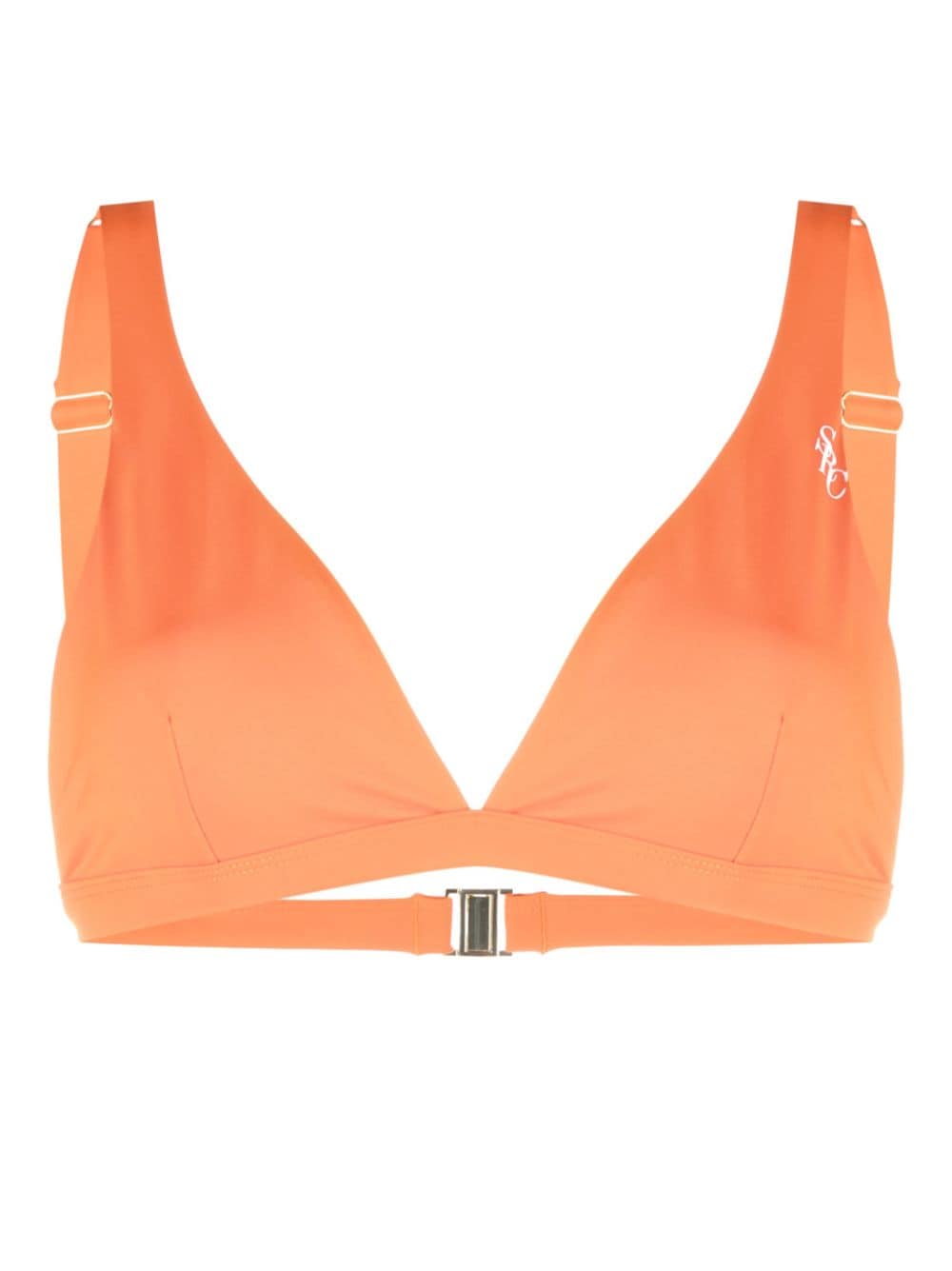 Sporty & Rich Triangel-Bikini mit Logo-Print - Orange von Sporty & Rich