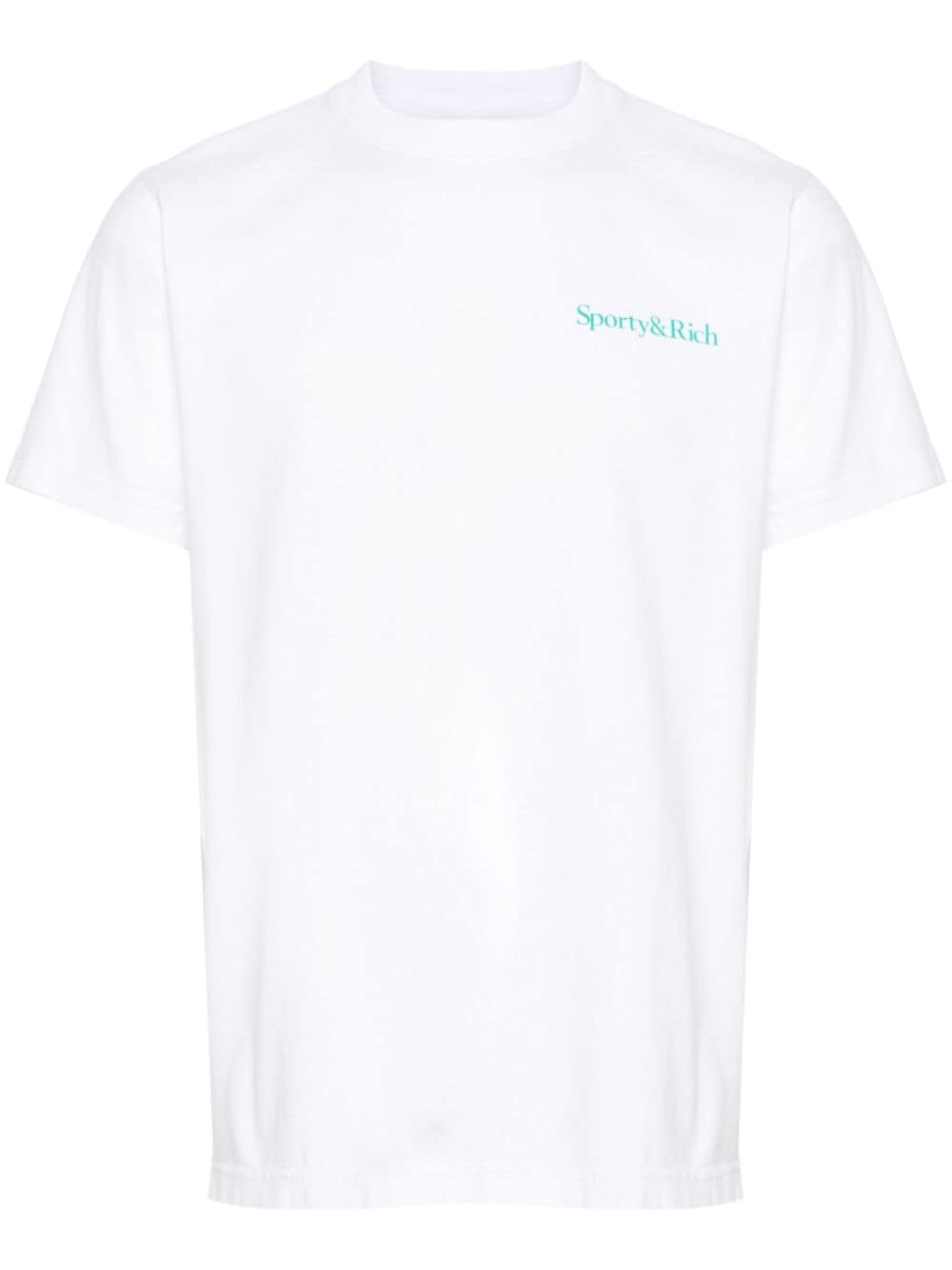 Sporty & Rich T-Shirt mit Slogan-Print - Weiß von Sporty & Rich