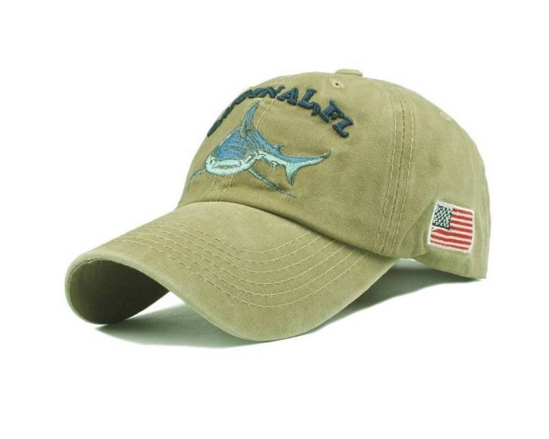 Sporty Baseball Cap Original FL Hai Captain Fischer Angler Anglerkappe Anker Maritim Cap mit Belüftungslöchern von Sporty