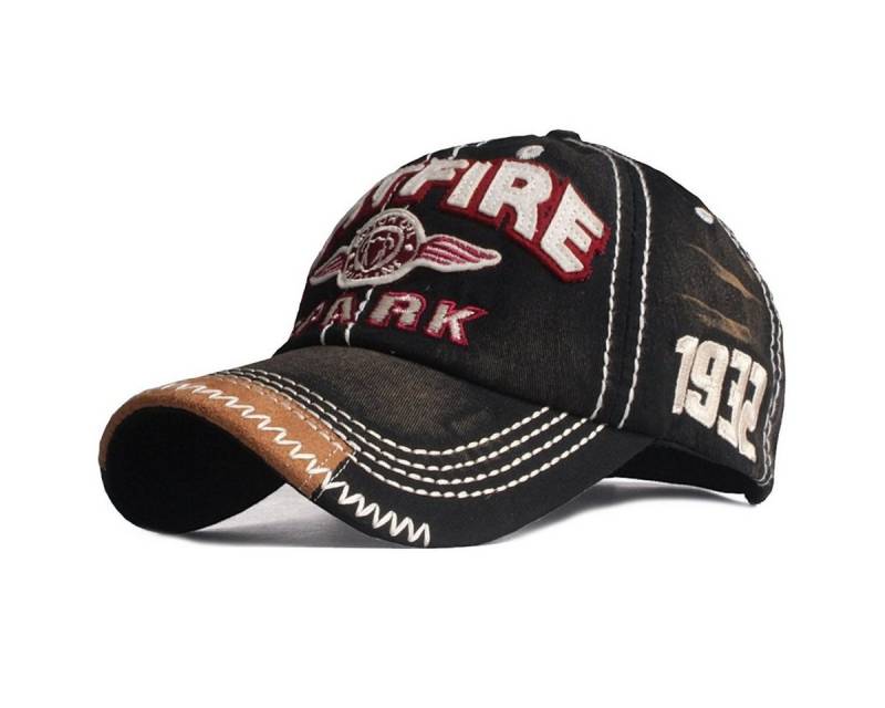 Sporty Baseball Cap Spitfire Distressed Baseballcap Vintage Used Look Retro Flugzeug von Sporty