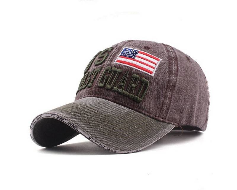 Sporty Baseball Cap U.S. Coast Guard Vintage Style USA Amerika used washed Look Retro mit Belüftungslöchern von Sporty