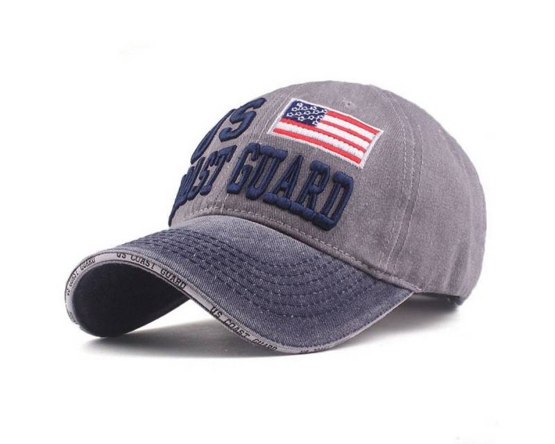 Sporty Baseball Cap U.S. Coast Guard Vintage Style USA Amerika used washed Look Retro mit Belüftungslöchern von Sporty