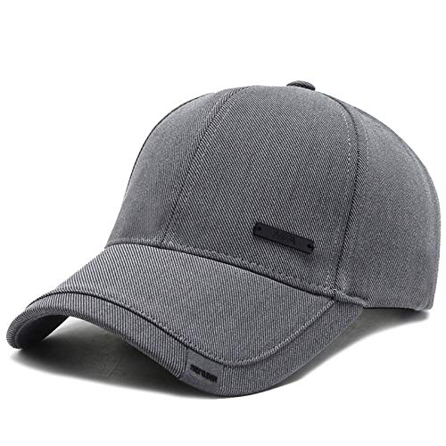 Sporty Baseballcap Baumwolle Herren Classic Jeans Denim Cap (Grau) von Sporty