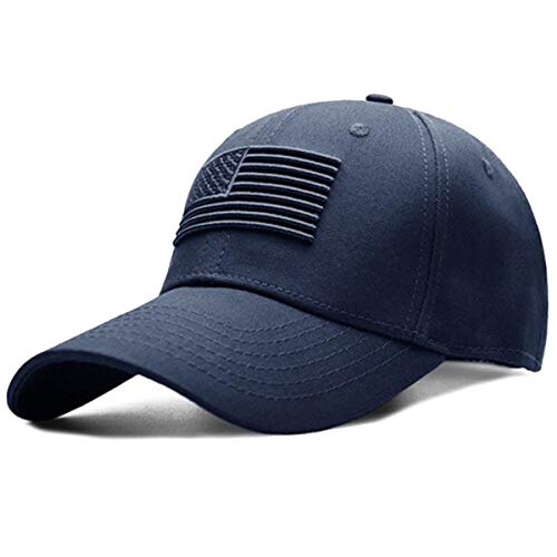 Sporty Baseballcap U.S.A. Flag Fahne USA Vintage Style Used Washed Look Retro Amerika Kappe Mütze Cap Schirmmütze Basecap (Navy) von Sporty