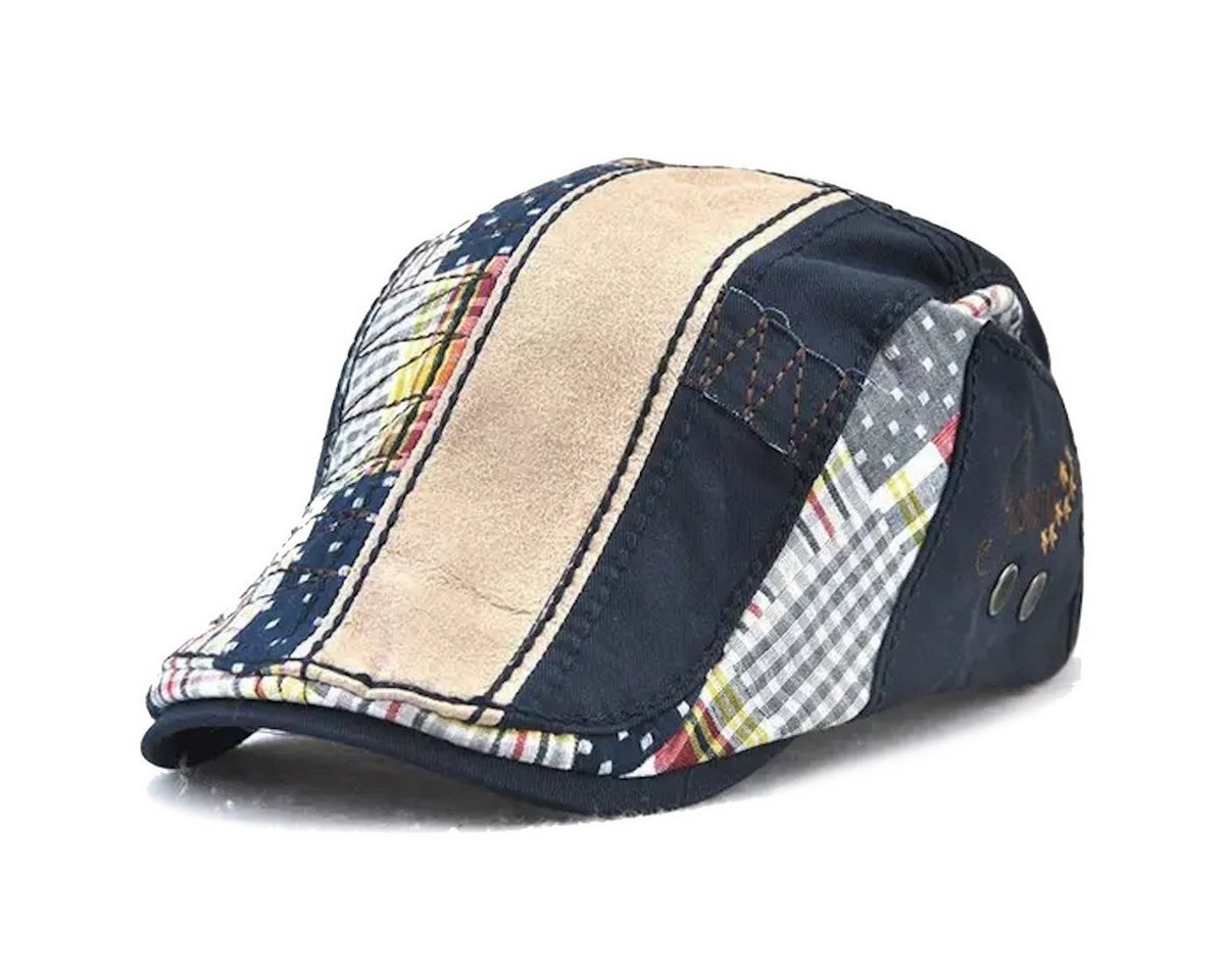 Sporty Flat Cap Gatsby Patch Schirmmütze mit Schirm Schiebermütze von Sporty