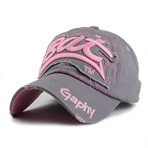 Sporty Herren Baseball Cap Bat Graffiti Grau von Sporty