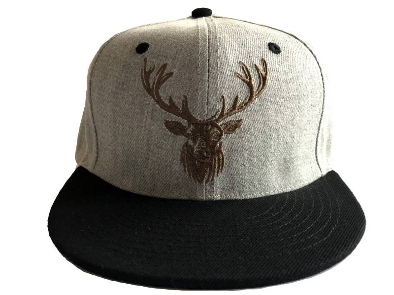 Sporty Snapback Cap Hirsch Elch Deer Wald Schwarzwald Trucker Baseball Cap mit Belüftungslöchern von Sporty