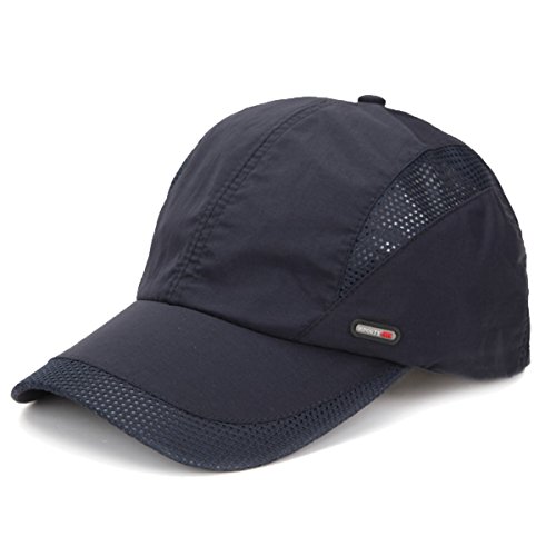 Sporty Sport Running Baseballcap Golf Outdoor Mesh Kappe Mütze Jogging Fitness Cap Laufkappe Schirmmütze Basecap atmungsaktiv verstellbar (Navy) von Sporty