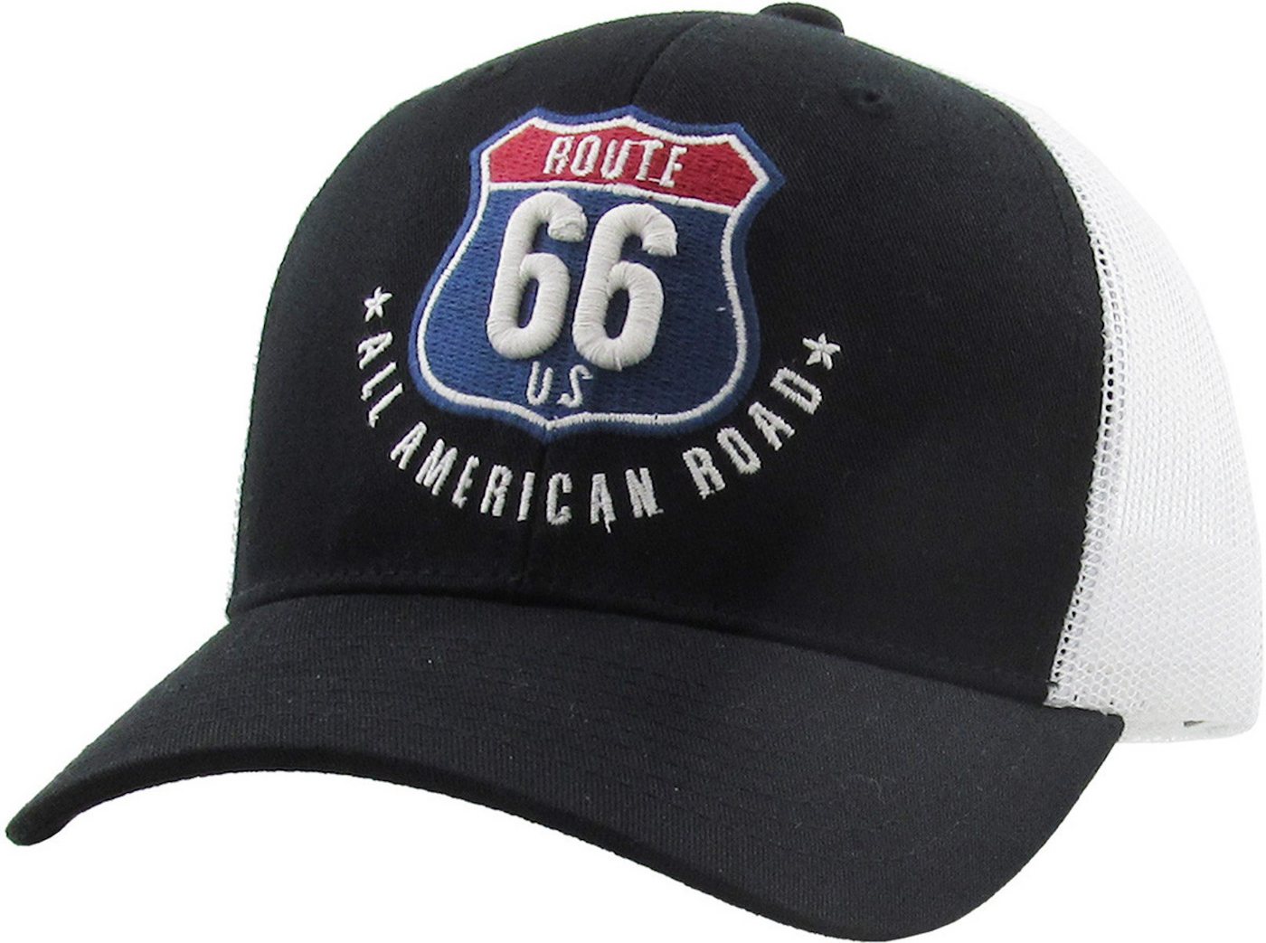 Sporty Trucker Cap Trucker Mesh Baseballcap Route 66 USA Vintage Retro Sommer Cap Mesh Netz Sporty Trucker Cap Trucker Mesh Baseballcap Route 66 USA Vintage Retro Sommer Cap Mesh Netz von Sporty