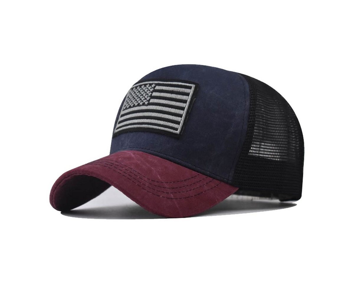 Sporty Trucker Cap U.S.A. Flag Fahne USA Basic Retro Amerika Trucker Mesh Baseballcap im vintage used Look Sporty Trucker Cap U.S.A. Flag Fahne USA Basic Retro Amerika Trucker Mesh Baseballcap im vintage used Look von Sporty