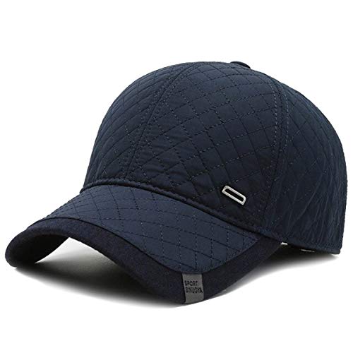 Sporty Winter Baseballcap mit Ohrenklappen Herren Schirmmütze Ohrenschutz Wintercap Cap (Navy) von Sporty