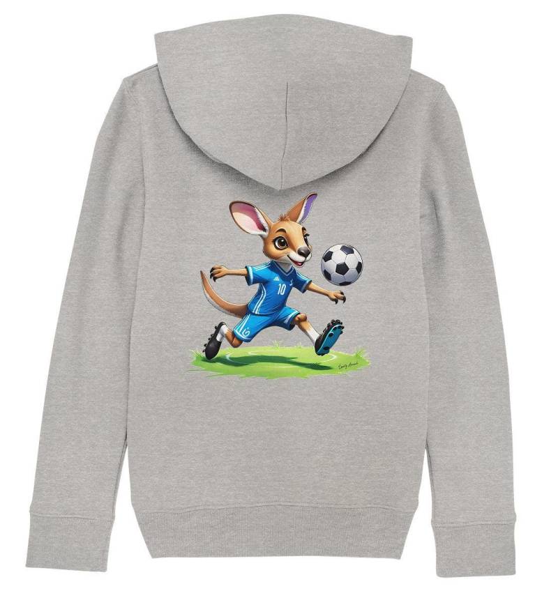Soccer Kangaroo - Kids Organic Hoodie von SportyAnimals
