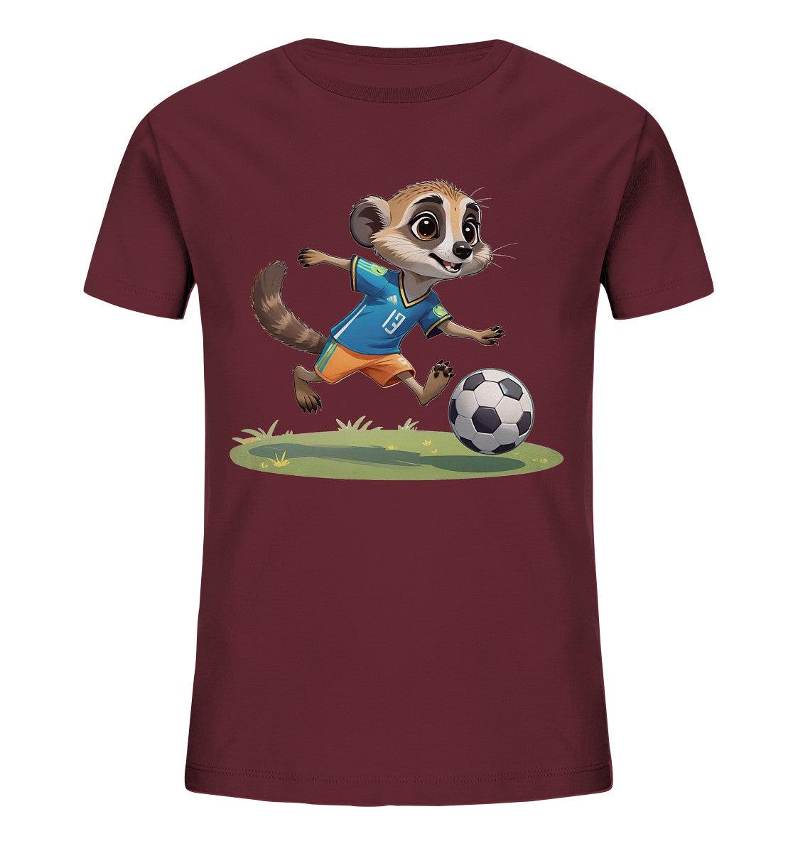 Soccer Meerkat T-Shirt - Kids Organic Shirt von SportyAnimals