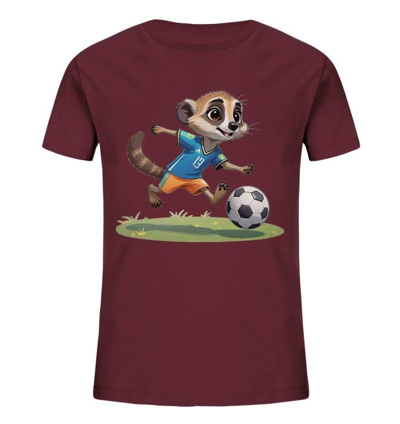 Soccer Meerkat T-Shirt - Kids Organic Shirt von SportyAnimals