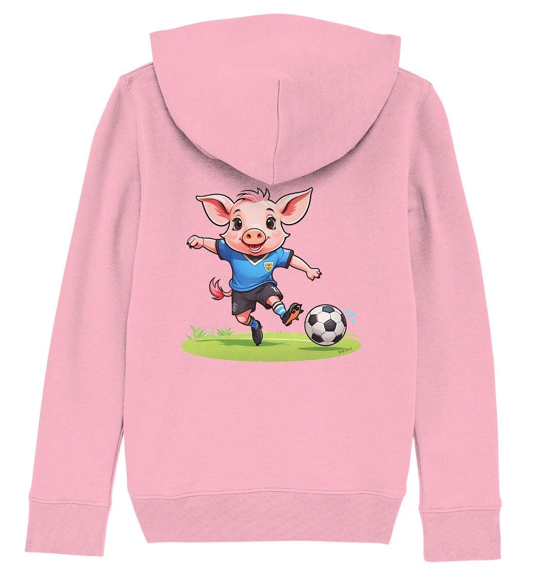 Soccer Pork - Kids Organic Hoodie von SportyAnimals