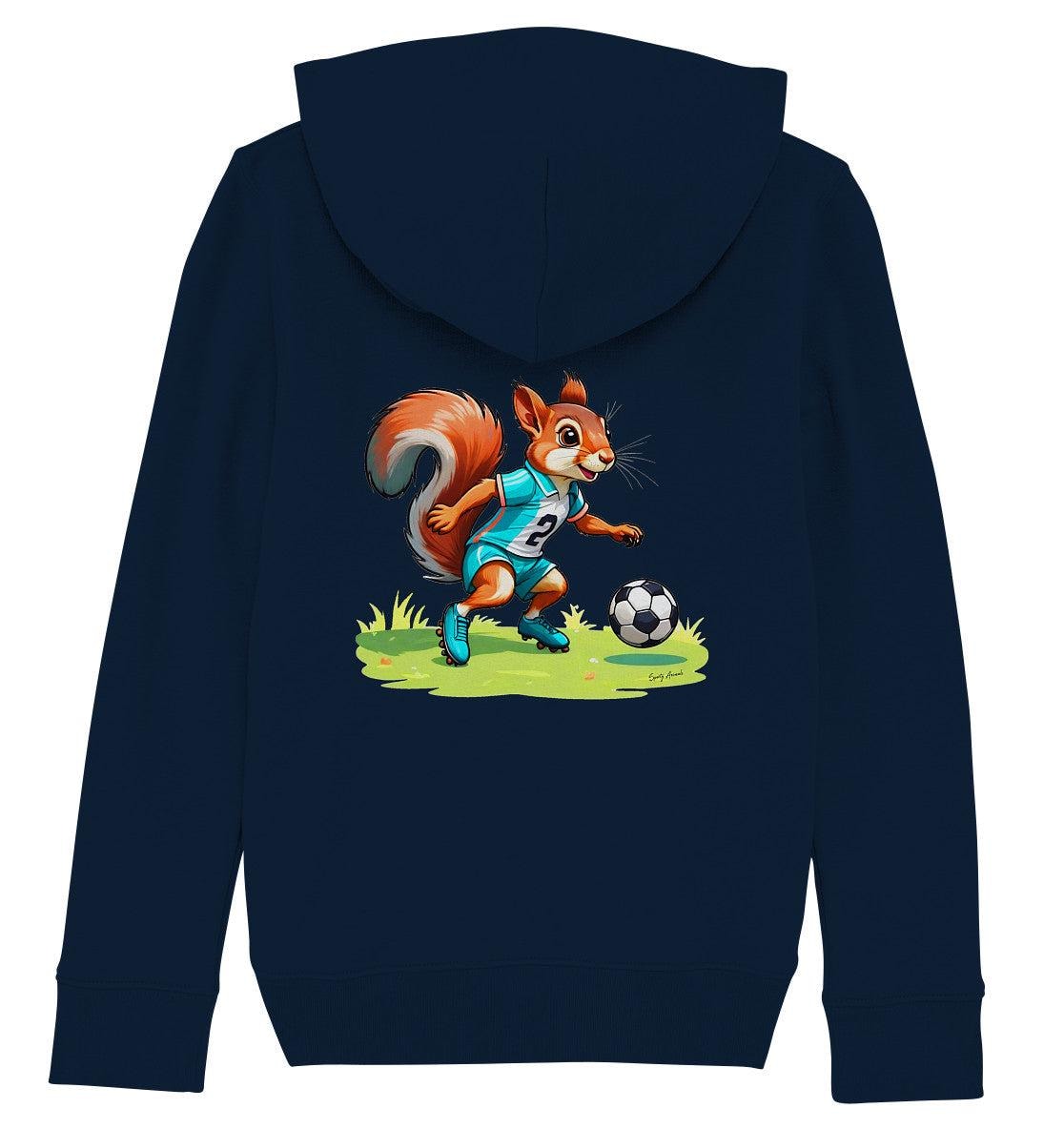 Soccer Sqirrel - Kids Organic Hoodie von SportyAnimals