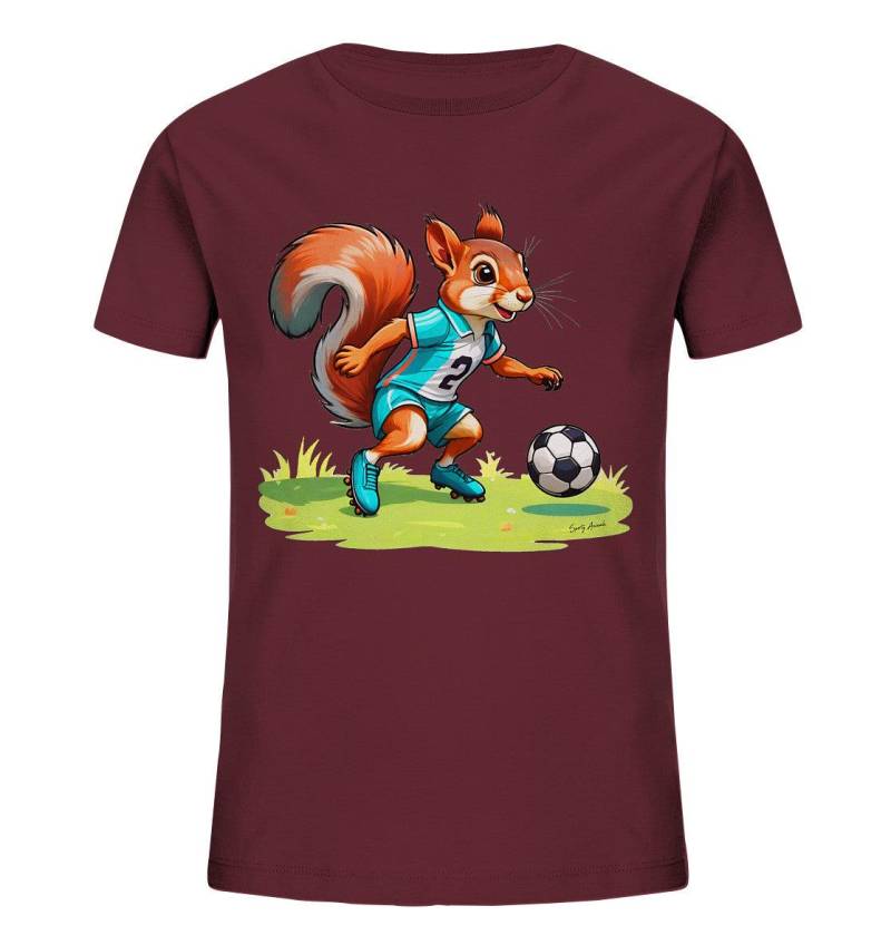 Soccer Squirrel T-Shirt - Kids Organic Shirt von SportyAnimals