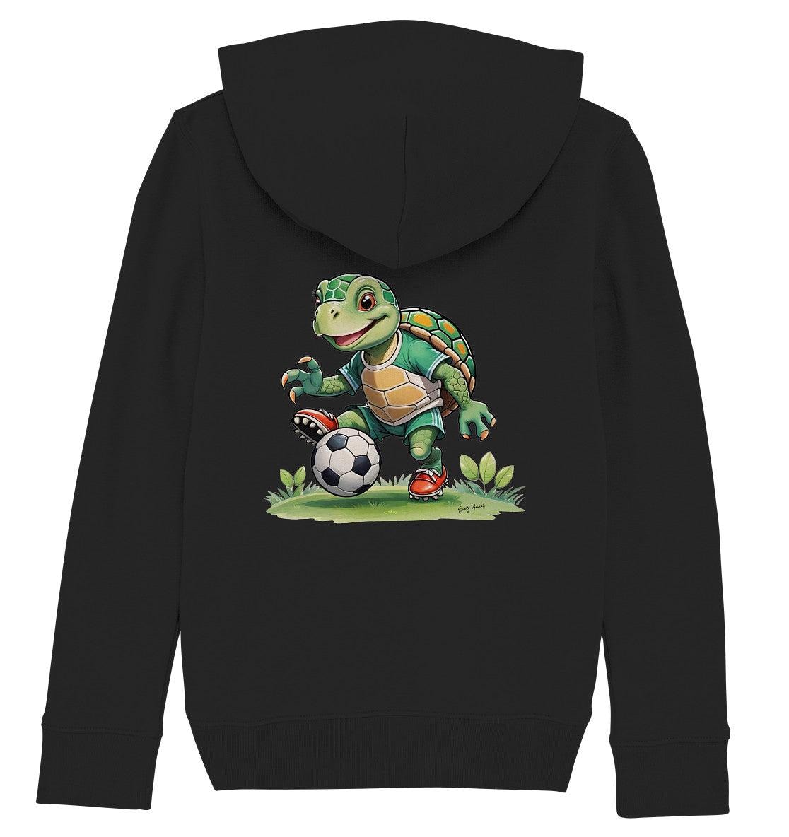 Soccer Turtle - Kids Organic Hoodie von SportyAnimals
