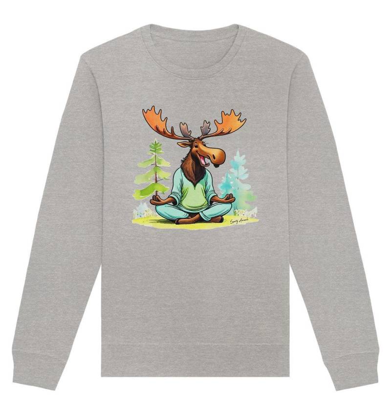 Yoga Elk - Organic Basic Unisex Sweatshirt von SportyAnimals