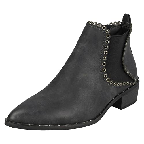 Damen Down to Earth Stiefeletten, Schwarz , 39 EU von Spot on