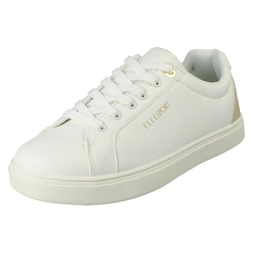 Elle F7R367 Damen-Sneaker, Schnürschuhe, Freizeitschuhe, bequeme Turnschuhe, weiß, 39 EU Elle F7R367 Damen-Sneaker, Schnürschuhe, Freizeitschuhe, bequeme Turnschuhe, weiß, 39 EU von Spot On