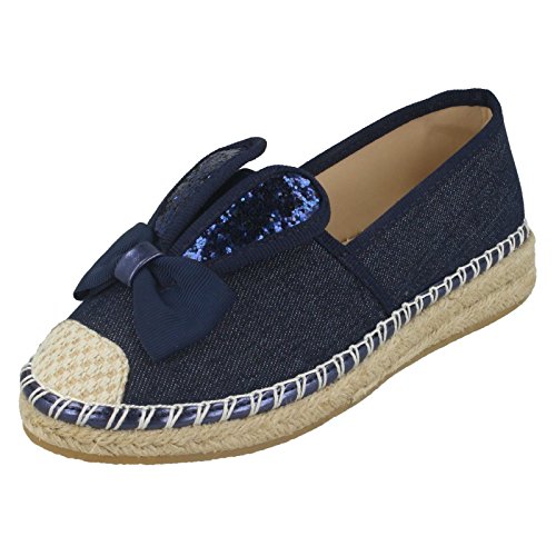 Spot On , Mädchen Espadrilles , - Navy (Blue) - Größe: 32 EU Kinder von Spot on