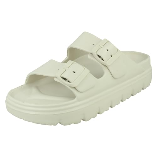 Spot On Lässige Damen-Sandalen mit Schnallendetail, F1R2101, elfenbeinfarben, 40 EU Spot On Lässige Damen-Sandalen mit Schnallendetail, F1R2101, elfenbeinfarben, 40 EU von Spot On