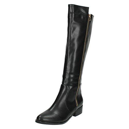 Spot on, Damen Stiefel & Stiefeletten schwarz/goldfarben von Spot on